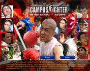 Campus Fighter - use mouse, click face/ stomach, left or right click to fight.